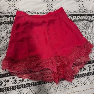 Free People satin lace shorts